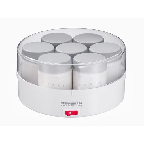 Yaourtière, 7 Pots De 150 Ml Inclus, Graduation Mémo, Jg3516, Blanc/Gris