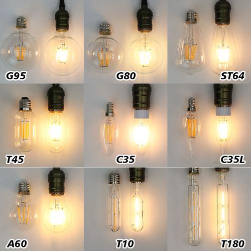 Ampoule E27 Vintage, 5 Pièces Ampoule Edison LED E27 ST64 Lampe Décorative  Rétro Edison Ampoule Vintage