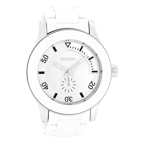 Montre Femme Oozoo Montres Analogiques Plastique Blanc Uoc4255a
