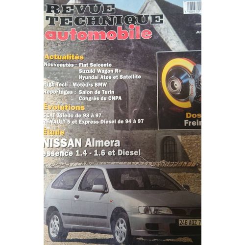 Revue Technique Automobile N°607 06/1998 Nissan Almera 1.4 1.6 Essence Et Diesel