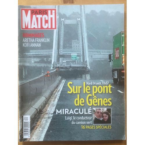 Paris Match Belgique N 886 - 25/08/2018 - Aretha Franklin, Kofi Annan, Tatiana Silva..