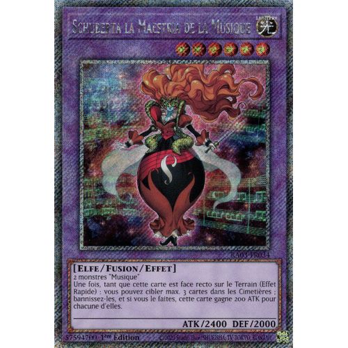 Yu Gi Oh Ra03 Fr034 Schuberta La Maestria De La Musique Platinum Secret Rare