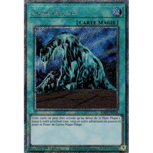 Yu Gi Oh Ra03 Fr104 Onde Glacée Platinum Secret Rare