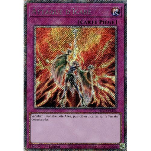 Yu Gi Oh Ra03 Fr165 Attaque D'icare Platinum Secret Rare