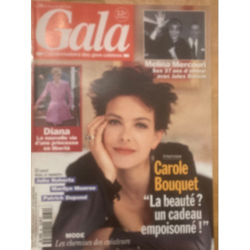 Gala N 39 - 10/03/94 - Carole Bouquet, Diana, Melina Mercouri Et Jules Dassin, Julia Roberts, Patrick Dupond, Marilyn Monroe, Robert Altman, Richard Branson, Daniela Lumbroso, Karen Mulder, Tom Hanks.