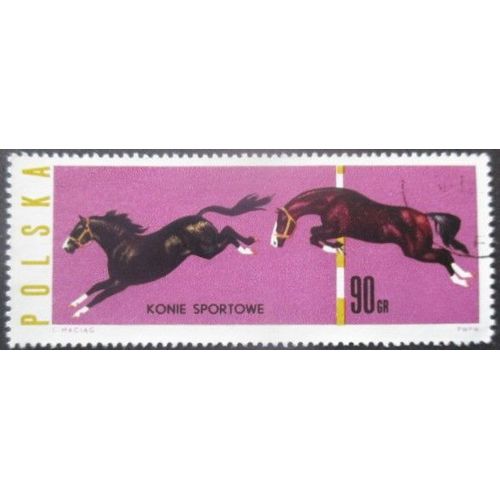 Pologne N°1317 Chevaux Oblitéré