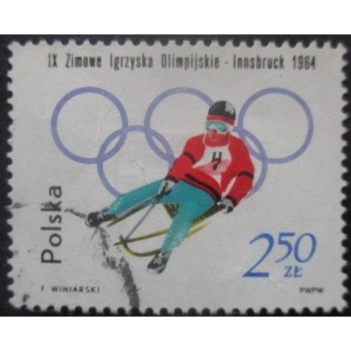 Pologne N°1327 Jeux Olympiques D'innsbruck 1964 Oblitéré