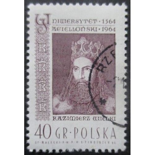 Pologne N°1342 Kasimierz Welki Oblitéré