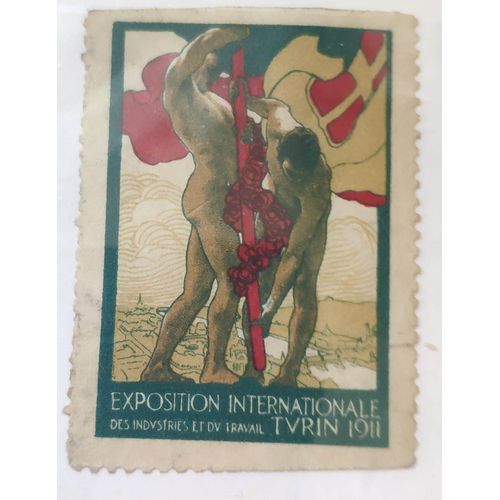 Turin Torino Exposition Internationale 1911 Timbre Poster Cinderella Vignette Postale