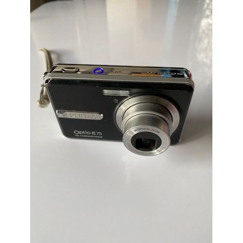 Appareil photo Compact Pentax Optio E75 Noir compact - 10.1 MP - 3x zoom optique - noir