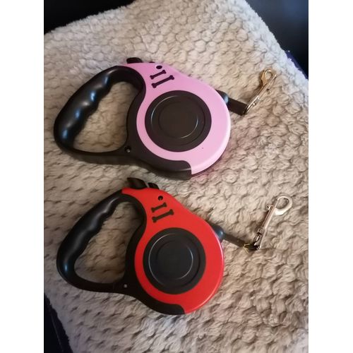 2 Laisses Pour Petits Chiens Neuves.