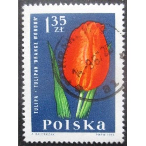 Pologne N°1400 Tulipe Oblitéré