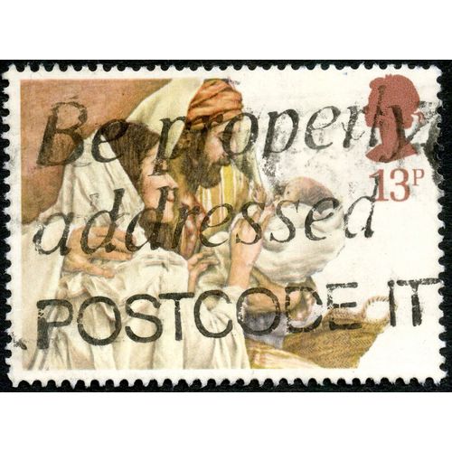 Timbre Oblitéré Angleterre , 13 P