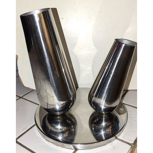 Vases Design en métal Chromé - Sia