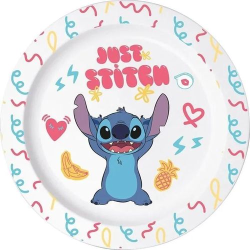 Assiette Plate Stitch Disney En Mélamine Micro Ondable