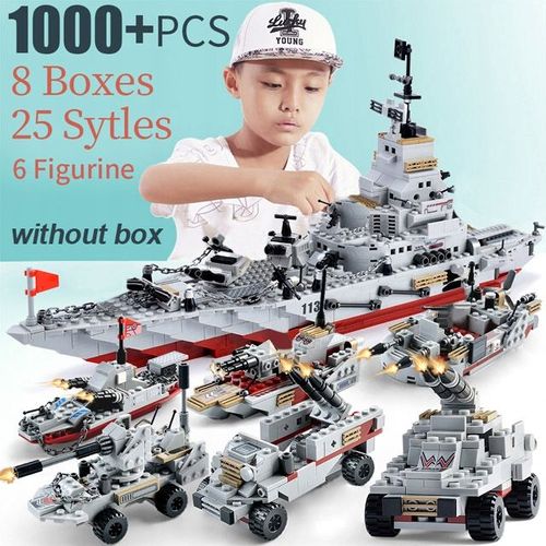 2021 Nouveaux Blocs De Construction Ww2 Navire De Guerre Militaire L