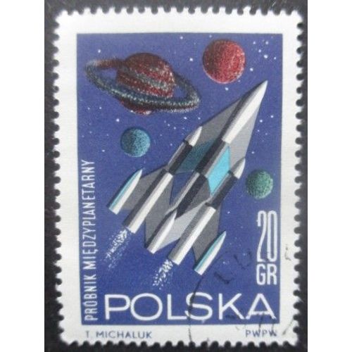 Pologne N°1406 Conquète Spatiale Oblitéré