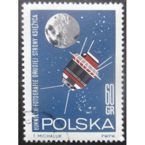Pologne N°1409 Lunik 3 Oblitéré