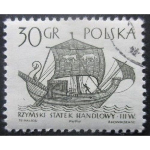 Pologne N°1418 Bateau Ancien Oblitéré