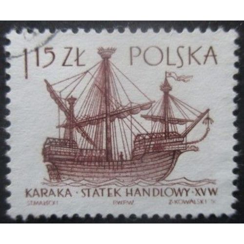 Pologne N°1422 Bateau Ancien Oblitéré