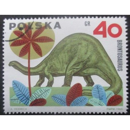 Pologne N°1425 Animal Préhistorique Oblitéré
