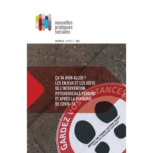 Nouvelles Pratiques Sociales. Vol. 34 No. 1, 2024