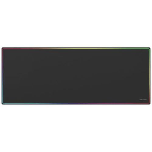 Mars Gaming MMP224, Tapis de souris Gaming XXL 88x33cm, Bords arc-en-ciel, Base Antidérapante, Surface Nanotextile, Noir