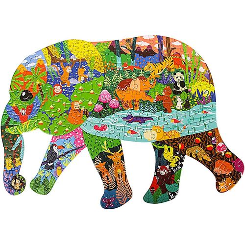 Puzzles Pour Enfants Âgés De 4 À 8 Ans, 8 À 10 Ans, 10 Ans Et Adultes 200 Pièces Puzzles Difficiles Éléphant En Forme D¿Animal Pour Les Garçons Et Les Filles Cadeau D¿Anniversaire De Noël