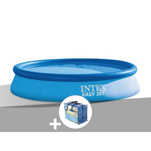 Kit piscine autoportée Intex Easy Set 3,66 x 0,76 m + Bâche à bulles