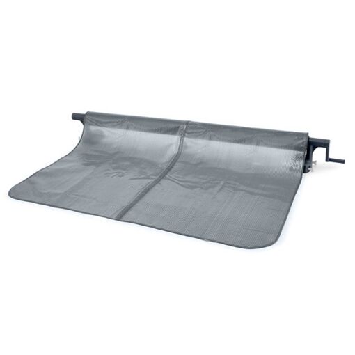 Enrouleur + B&acirc;che &agrave; bulles pour piscine tubulaire rectangulaire 7,32