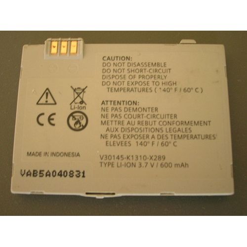 Batterie D'origine 600 Mah Lithium-Ion Pour Siemens C65 - Réf: Eba-670 / N6051-A103 / Eba670 / N6051a103