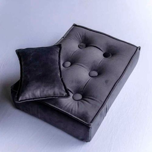 Oreiller de bébé nouveau-né,accessoires de photographie,Mini matelas de literie,accessoires de Studio,pour séance Photo,tapis de coussin - Type dark grey-L40 X W30 X H8CM