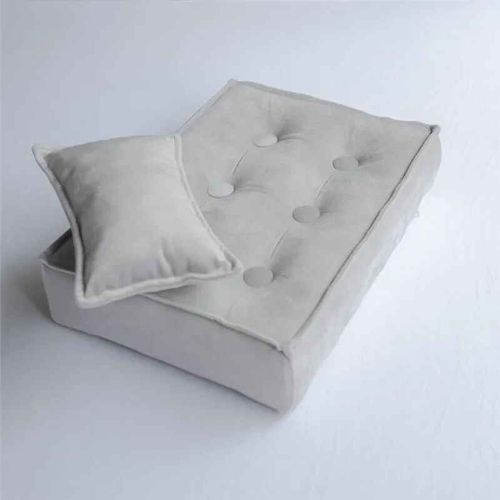 Oreiller de bébé nouveau-né,accessoires de photographie,Mini matelas de literie,accessoires de Studio,pour séance Photo,tapis de coussin - Type light grey-L40 X W30 X H8CM