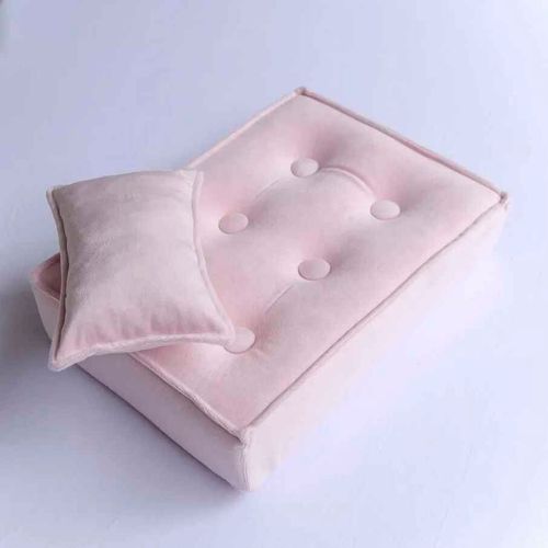 Oreiller de bébé nouveau-né,accessoires de photographie,Mini matelas de literie,accessoires de Studio,pour séance Photo,tapis de coussin - Type light pink-L35 X W25.5 X H8CM