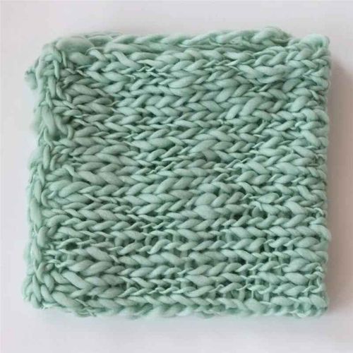Accessoires de photographie pour nouveau-né,couverture de fond,crochet bébé,panier de séance photo,studio photo - Type light green