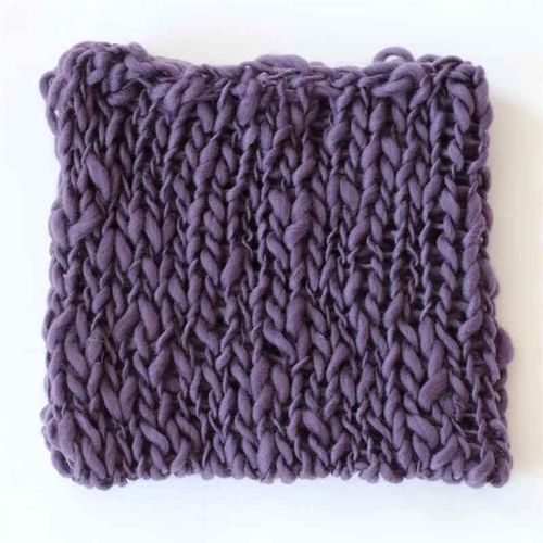 Accessoires de photographie pour nouveau-né,couverture de fond,crochet bébé,panier de séance photo,studio photo - Type deep purple