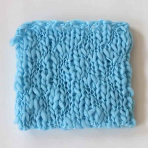 Accessoires de photographie pour nouveau-né,couverture de fond,crochet bébé,panier de séance photo,studio photo - Type light blue