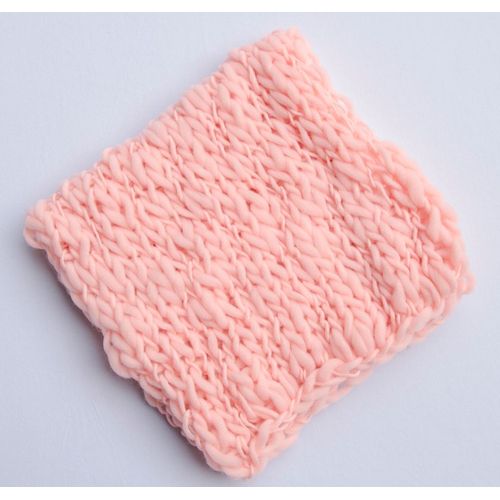Accessoires de photographie au crochet pour nouveau-né,couverture de fond,panier de séance photo pour bébé,studio de photographie - Type pink-50X50cm