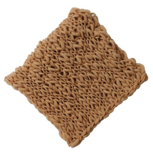 Accessoires de photographie au crochet pour nouveau-né,couverture de fond,panier de séance photo pour bébé,studio de photographie - Type camel-50X50cm