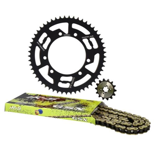 Kit Chaîne Doppler Pour Moto Derbi 50 Senda Sm X-Treme Après 2000 Neuf