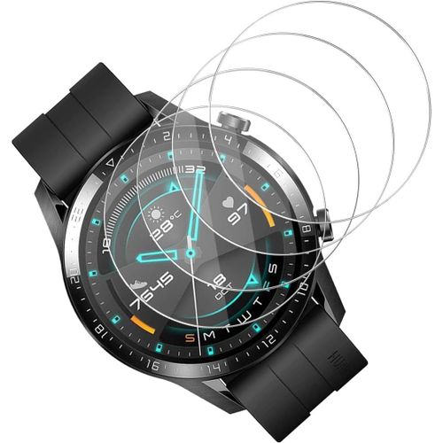 Verre Trempé Compatible Avec Huawei Watch Gt 2 46mm Protection Ecran, 4 Pièces 9h Dureté Protection Écran, Anti Rayures Hd Vitre Protection Pour Huawei Watch Gt 2 46mm