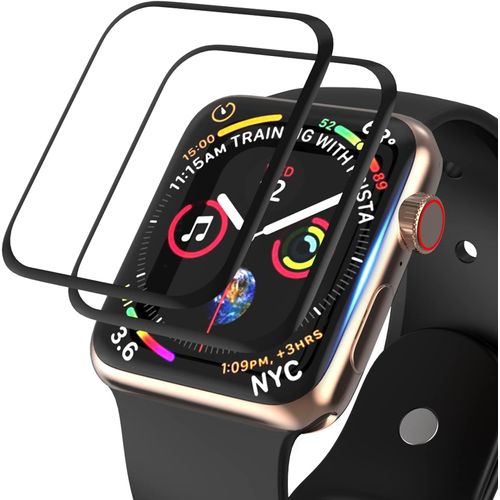 [2 Stück] Compatible Avec Apple Watch Series 6/5/4/Se Protection Écran, Apple Watch 40mm Ultra Mince Protection Écran Verre Trempé, 3d Couverture Complète, Sensible Au Toucher [Anti Rayures] 40mm