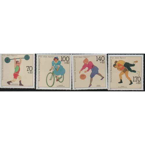 Allemagne Timbres Sports 1991