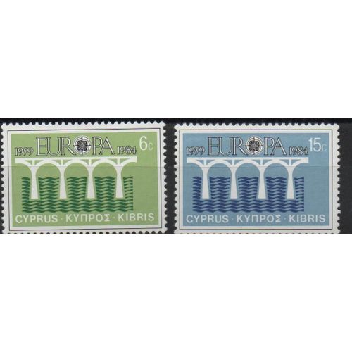 Chypre Timbres Europa 1984-1985