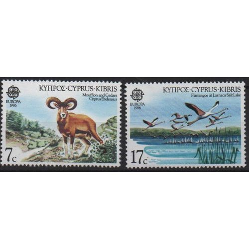 Chypre Timbres Europa 1986-1987