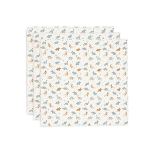 Lot De 3 Langes Gaze De Coton 70 X 70 Cm Roarsome - Jollein