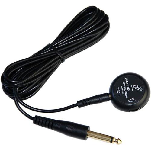 Ad-35 Mini micro piezo microphone de contact transducteur avec câble de 3 metres pour guitare folk classique acoustique