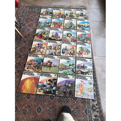 Rare Bd - Histoire De France - Anciennes ( 1976 - 1978 ) - Collection Complète De 24 Bandes Dessinées Du Numéros Du N1 Au Numéro 24 - - Larousse - Fr3 -