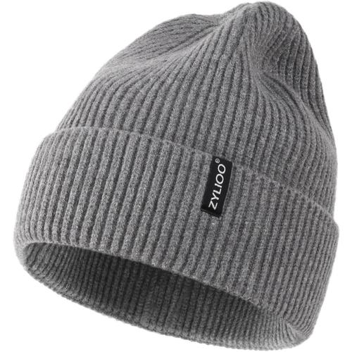 Bonnets Homme Et Femme Grande Xl/Xxl Chapeaux D'hiver Avec Visière Pour Grosses Têtes Bonnet De Ski En Polaire Tricoté