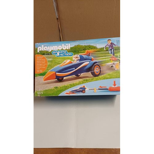 Boîte Playmobil 9375 Pilote Et Voiture Fusée